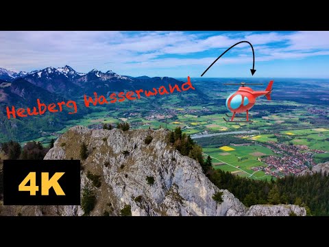 Heuberg Wasserwand | Rosenheim | Bayern | Drohnenvideo - Klettersteig - von oben - footage 4K - DJI