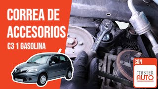 Youtube thumbnail of video "Cómo cambiar la correa de accesorios Citroën C3 1 1.1i 🚗"
