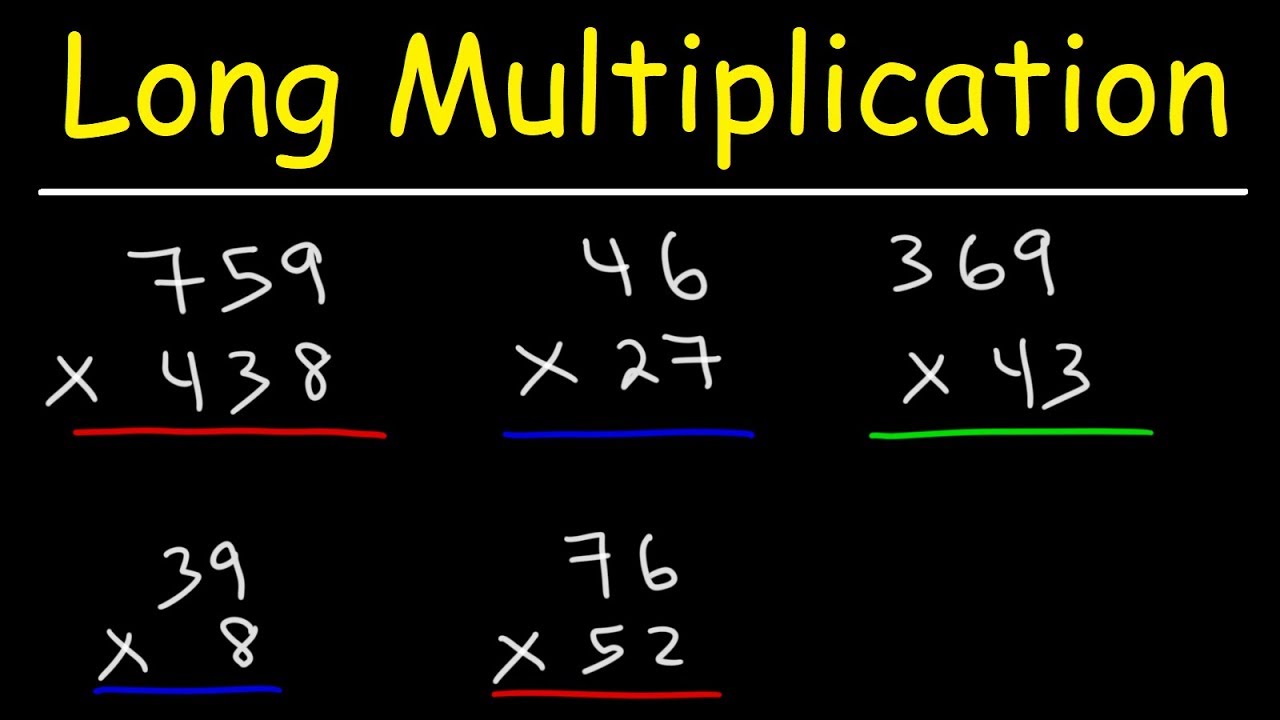 Math - Long Multiplication