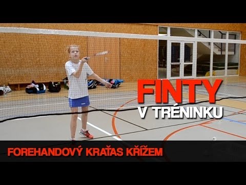 Finty v tréninku: forehandový kraťas křížem