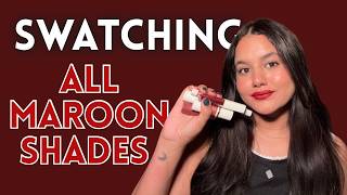 Swatching All Our Maroon Shades #insightcosmetics