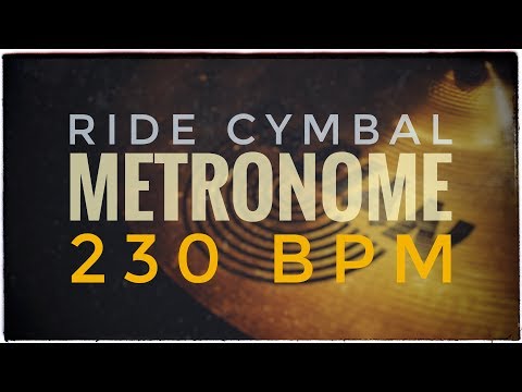 230 BPM | Ride Cymbal | Metronome