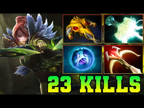 23 Kills Windranger Dota 2 !! Windranger Dota 2 Carry Safelane 7.39 Meta Pro Gameplay Build Guide