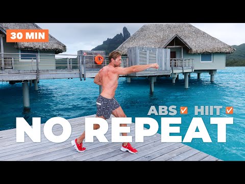 30 Minute Flat Abs + Full Body HIIT (No Equipment)