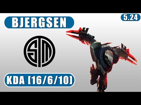 TSM Bjergsen | Zed vs Ekko | Mid | December 9th, 2015 | Preseason 6 | Patch 5.24