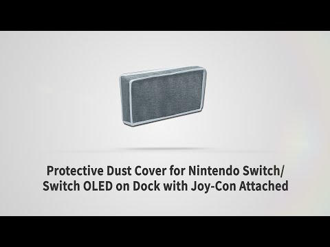 Mcbazel Protective Dust Cover for Nintendo Switch/Switch OLED on Dock with Joy-Con Attached
