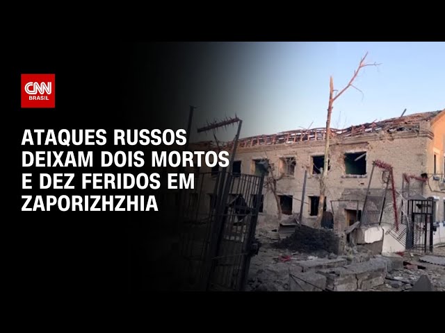 Ataques russos deixam dois mortos e dez feridos na Ucrânia | LIVE CNN