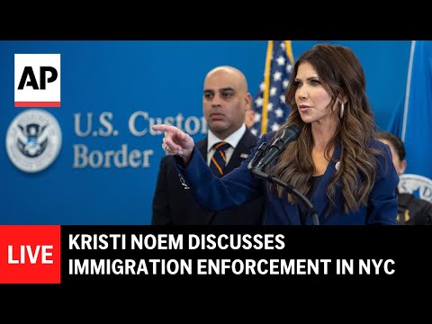 LIVE: Kristi Noem discusses immigration enforcement in New York City