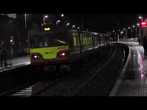 DART class 8300/8100 and DART class 8600 at dunlaoghaire