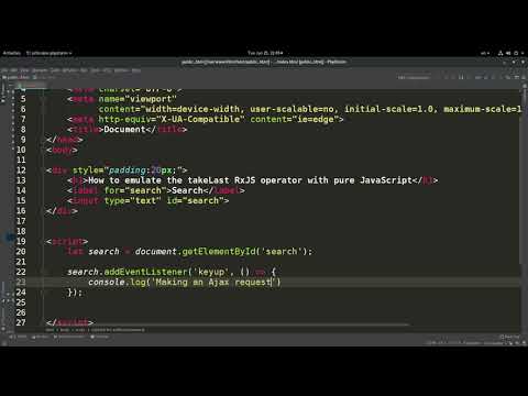 How to emulate the takeLast RxJS operator in pure JavaScript