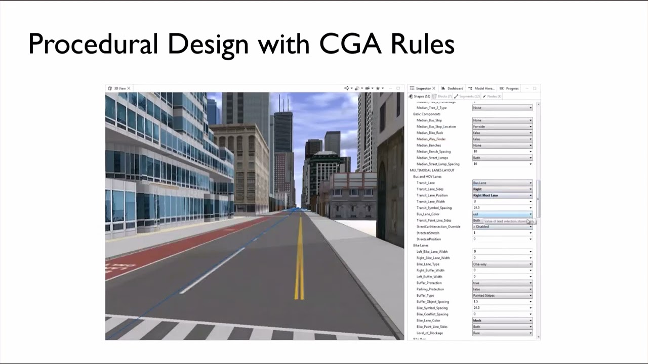 3D Urban Modelling with CityEngine