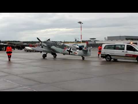 Messerschmitt Bf 109 towing to the hangar [ETNG]