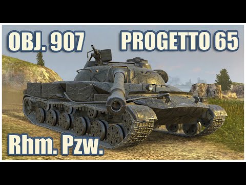 Object 907, Progetto 65 & Rhm. Pzw. • WoT Blitz Gameplay