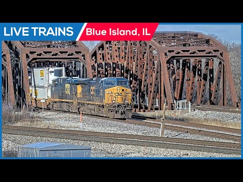 🔴 LIVE Trains Railcam | Blue Island, Illinois PTZ