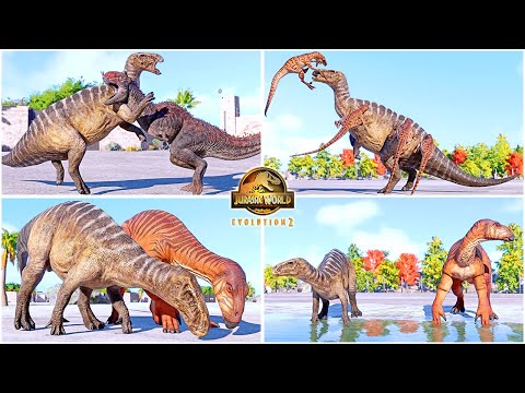 Dominion Skin Iguanodon All Perfect Animations & Interactions 🦖 Jurassic World Evolution 2 - JWD DLC