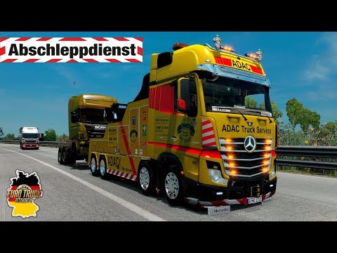 ETS2 Abschleppdienst Unfall-Lkw am Haken ★ #1203 Euro Truck Simulator 2