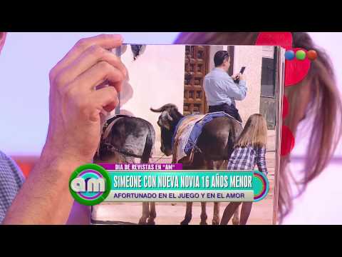 Simeone con nueva novia 16 años menor - AM