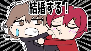 加賀美社長に好き？と言われるアンジュ【にじさんじ/手描き】