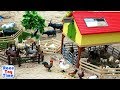 Fun Farm Animals Toys For Kids - Let's Make a Farm in the Sandbox