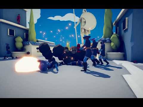 74 Bomb Thrower Vs 74 Dynamite Thrower - Totally Accurate Battle Simulator - TABS