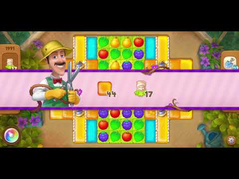 Gardenscapes Area 9 Day 1 Super Hard Level 1991 - No Boosters Or Hacks