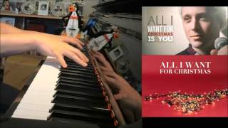 All I Want For Christmas - MINOR KEY! ft. Chase Holfelder (Piano Cover by Amosdoll)