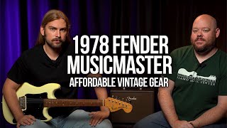 Video thumbnail for Affordable Vintage Guitars | 1978 Fender Musicmaster by Alamo Music Center