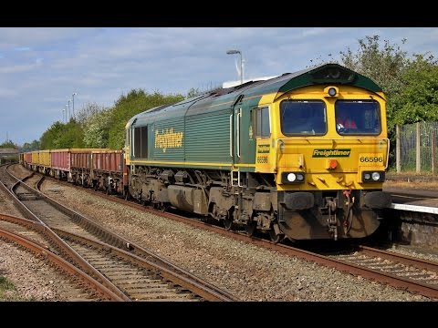 Freightliner's Class 66s on 6Y56 and 6X04 at Bridgwater on 17th April 2017