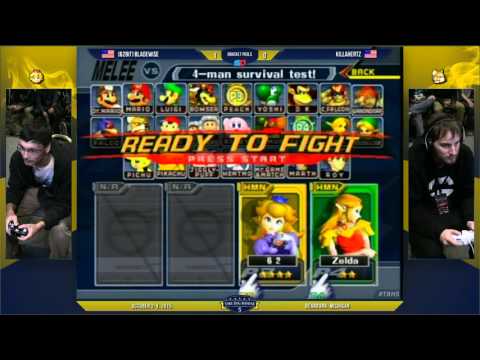 The Big House 5 - Singles - Pool D6 - WR4: [62bit] Bladewise (Peach) vs KillaHertz (Fox)