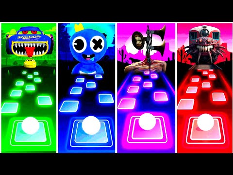 Lightning Mcqueen Eater vs Rainbow Friends vs Siren Head vs Choo Choo Charles vs Tiles Hop EDM Rush