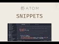 Crear Snippets En Atom Atom Editor