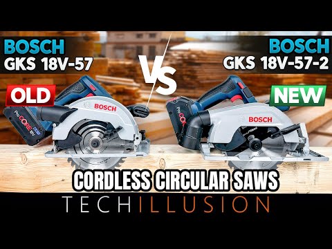 🔥🧐 THE COMPACT 18V cordless CIRCULAR SAWS from BOSCH in comparison!😱 - GKS 18V-57 vs GKS 18V-57-2