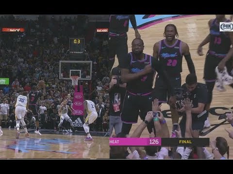 Dwyane Wade Makes AMAZING Game WINNING Shot w/ 0.2 Secs on Warriors vs Heat!