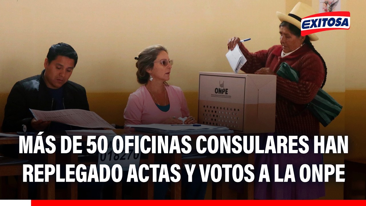 🔴🔵 Más de 50 oficinas consulares han replegado actas y votos a la ONPE