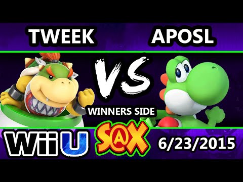 S@X 103 - Tweek (Bowser Jr.) Vs. VGBC | Aposl (Yoshi) - Smash Wii U - Smash 4