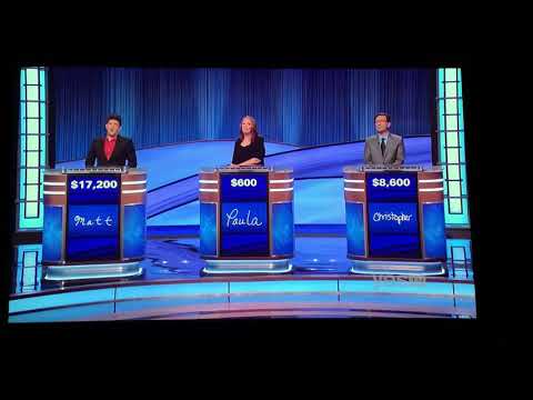 Double Jeopardy, Matt Amodio DAY 26 - BIG WAGER on 3rd Daily Double (9/22/21)