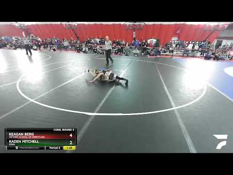 97 Lbs Cons. Round 2 - Kaden Mitchell, Iowa Vs Keagan Berg, Victory School Of Wrestling 0603