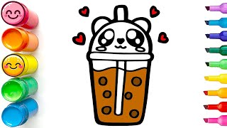 How to Draw a Delicious Bubble Tea Cup | Easy Step by Step Tutorial