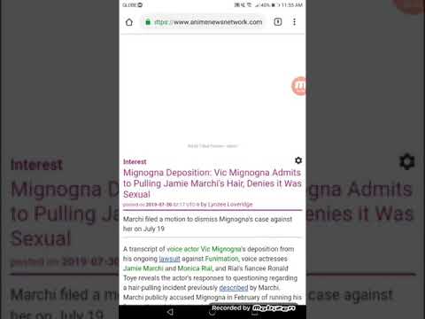 Mignogna Deposition: Vic Mignogna Admits to Pulling Jamie Marchi's Hair, Denies it Was Sexual