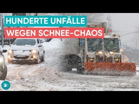 Winter-Horror: Straßen nicht befahrbar - Hunderte Unfälle legen Deutschland lahm