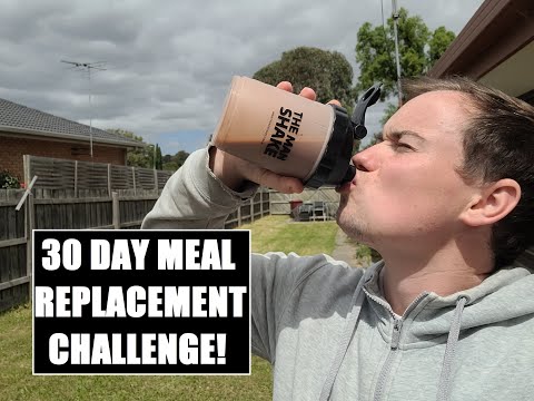 MASSIVE WEIGHT LOSS! - 30 Day Meal Replacement Challenge (The Man Challenge)