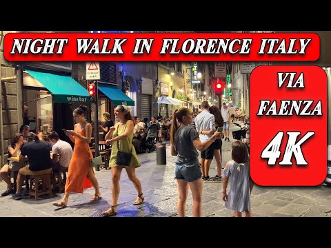 Italy Florence night walking tour / Italian NightLife