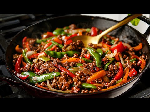 The Most Delicious Ground Beef Stir-Fry in 15 Minutes – So Easy!