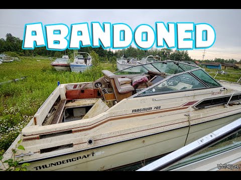 Exploring an Abandoned Luxury Boat Graveyard (MILLIONS OF DOLLARS WORTH OF BOATS!!)
