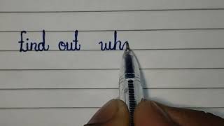 Cursive Handwriting #handwriting #handwritingpractice