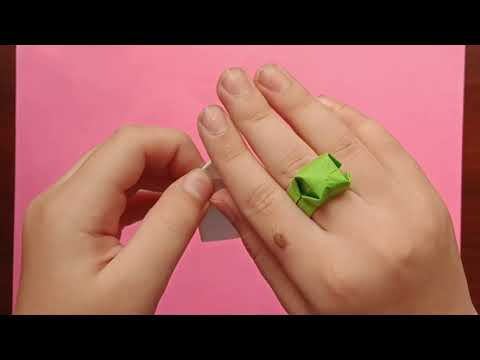 DIY ring / finger band!Easy and quick #origami