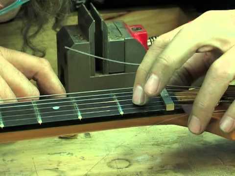 Making a 6 String Electric Guitar Nut from Brass