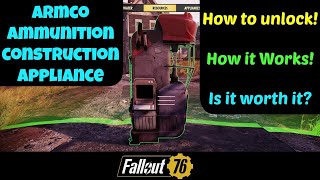 Fallout 76: ArmCo Ammunition Construction Appliance!