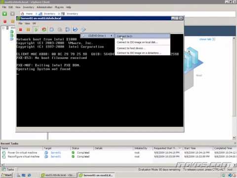VMware vSphere CBT - Installing an Operating System on a Virtual Machine
