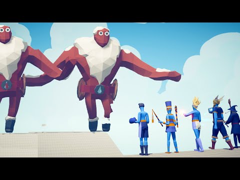 2x ICE GIANTS vs EVERY FACTION - Totally Accurate Battle Simulator TABS